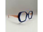 Lunettes De Vue Caroline Abram Modèle Kiko 278 Coloris Bleu / Pêche