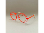 Lunettes de vue Val De Loire Wire de la Marque Sabine Be Coloris Orange Fluo