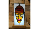 LUMINAIRE ''ETHNIC''  Vitraux TIFFANY  - JEFF - SUR LE TROTTOIR D'EN FACE