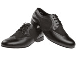 089-026-145 - Chaussures de danse pieds extra larges en cuir et nubuck, talons 2cm - Diamant