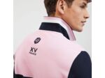 Polo manches longues colorblock Eden Park rose