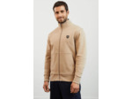 Sweat zippé col montant Eden Park beige