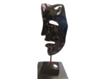 Statuette demi Masque noir