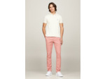 Pantalon chino slim Tommy Hilfiger rose coton bio stretch