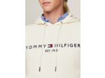 Sweat à capuche Tommy Hilfiger beige en coton bio