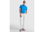 Polo Tommy Hilfiger ajusté bleu en coton bio