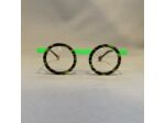 Lunettes de Vue Be Gipsy de la Marque Sabine Be Coloris Ecaille / Vert Fluo