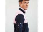 Polo manches longues colorblock Eden Park rose