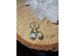 Boucles d'oreilles dormeuses amazonite, fait main