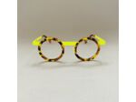 Lunettes de Vue Be Gipsy de la Marque Sabine Be Coloris Ecaille / Jaune Fluo