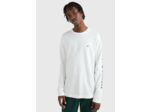 T-Shirt manches longues Tommy Hilfiger blanc en coton bio