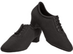 189-134-604 - Chaussures d'entrainement pour danse fermées  en mesh noir talon de 3,7cm Semelle  Variopro modèle VEGAN- Diamant