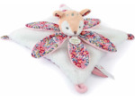 Doudou et Compagnie - BOH'AIME - Doudou Faon Blanc avec Pétales - Boite Cadeau - 27 Cm - Idée Cadeau de Naissance Fille et Garçon - Garantie Doudou Perdu - DC4021 Doudou Pétales - Faon