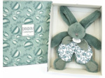 Doudou et Compagnie - LAPIN DOUDOU - Peluche Doudou Lapin - Vert Sauge - 18 cm - Pour Enfants Filles et Garçons dès la Naissance - Boîte Cadeau Incluse pour Offrir - Garantie Doudou Perdu - DC4191