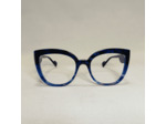 Lunettes de vue EGERIE de la Marque Caroline Abram Collection Blush Coloris Bleu Ecaille