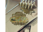 BARRETTE PAILLETTES DOREES -  23 DEGRES