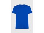 T-Shirt petit logo Tommy Hilfiger bleu en coton bio