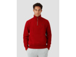 Sweat demi zip Ralph Lauren rouge en coton