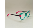 Lunettes De Vue Woow Modèle Shine On 1 Coloris Vert Transparent Rose