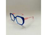 Lunettes de vue Dzing Caroline Abram Collection Blush Coloris Bleu / Rose