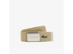 Ceinture ajustable sangle tissée Lacoste beige