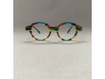 Lunettes de Vue De la Marque Wissing Modèle 2969 Coloris Vert- Multicouleurs – Monture Unique