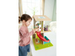 Jouet Hape - Maison de Poupée en Bois Interactive avec Sons - à Partir de 3 ans - Grande Maison de 8 Pièces à Vivre Décorées et 9 Effets Sonores (Piles Fournies) - Filles et Garçons