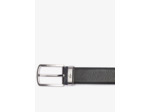 Coffret ceinture 2 boucles Lacoste en cuir noir