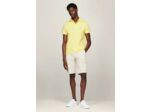 Polo Tommy Hilfiger ajusté jaune en coton bio