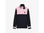 Polo manches longues colorblock Eden Park rose