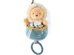 Doudou et Compagnie - Boh'aime - Boîte à Musique Lion- Jaune - 20cm - Cadeau Naissance - Jolie boîte Cadeau