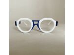 Lunettes de Vue Homme/Femme Monsieur Pierre Modèle Loris Coloris Blanc Bleu