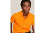 Polo Tommy Hilfiger ajusté orange en coton bio