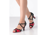 Portia 65 - Chaussures de danseouvertes noires et rouges - Werner Kern