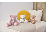 Doudou et Compagnie - L'OURS DOUDOU - Peluche Ours Blanc - Pour Enfants dès la Naissance - 25cm - Apaisant et Réconfortant - Garantie Doudou Perdu - Cadeau Naissance pour Filles et Garçons