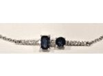 Bracelet Or, Diamant et Saphirs