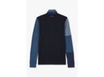 Polo manches longues colorblock Eden Park bleu foncé