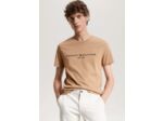 T-Shirt Tommy Hilfiger ajusté marron en coton bio