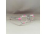 Lunettes de Vue Be Arty de la Marque Sabine Be Coloris Gris / Rose Fluo