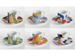 Service de 6 tasses à café en porcelaine Collection "Alchimie"
