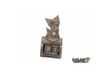 CALENDRIER EN BOIS CAT MINI WHITE WASH COLOUR13X7CM