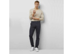 Pantalon chino Meyer marine en twill de coton