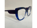 Lunettes de vue EGERIE de la Marque Caroline Abram Collection Blush Coloris Bleu Ecaille