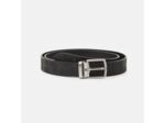 Coffret ceinture boucles interchangeables Lacoste noir en cuir