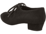 057-029-001 - Chaussures de danse en nubuck noir, semelle confort, talon 3cm - Diamant