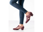 Ariana - Chaussures training  bordeaux talon 3,5cm pour femmes - Werner Kern