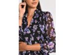 ROBE COURTE FLEURS MADISON MULTI VIOLET