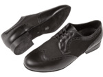 089-026-145 - Chaussures de danse pieds extra larges en cuir et nubuck, talons 2cm - Diamant