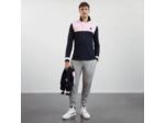 Polo manches longues colorblock Eden Park rose