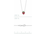 Collier Argent Enfant Fraise